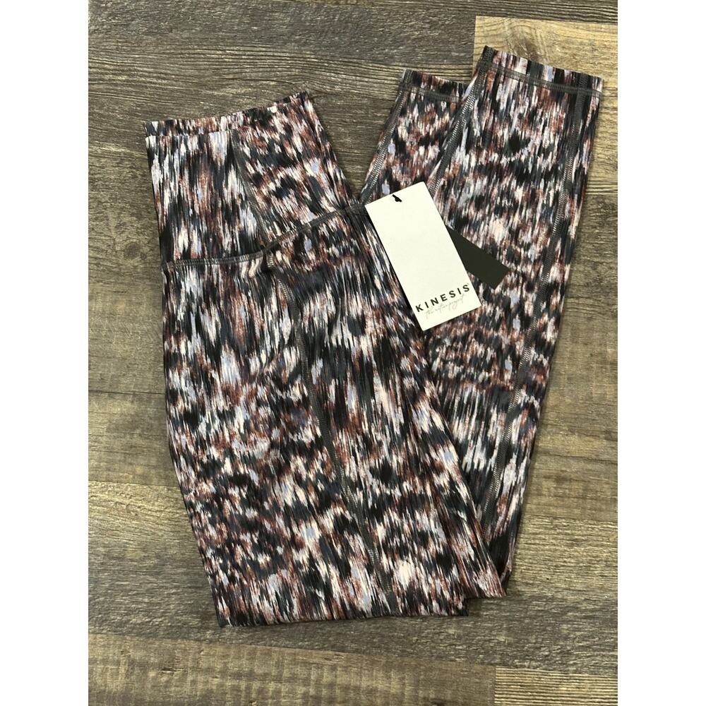 Kinesis Womens Multicolor Animal High Rise Moisture Wicking Leggings Size XS NWT